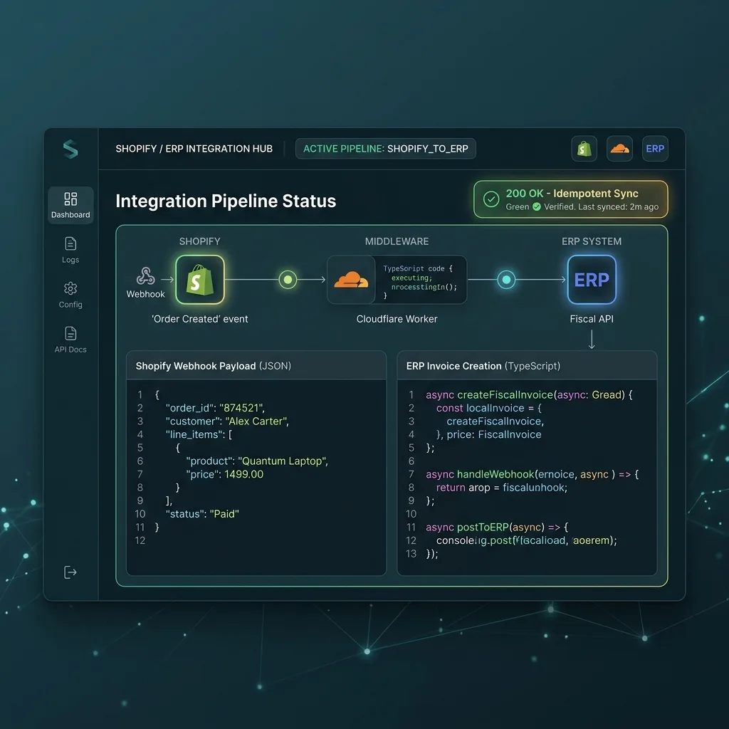 Tax integration between Shopify and CloudInvoice